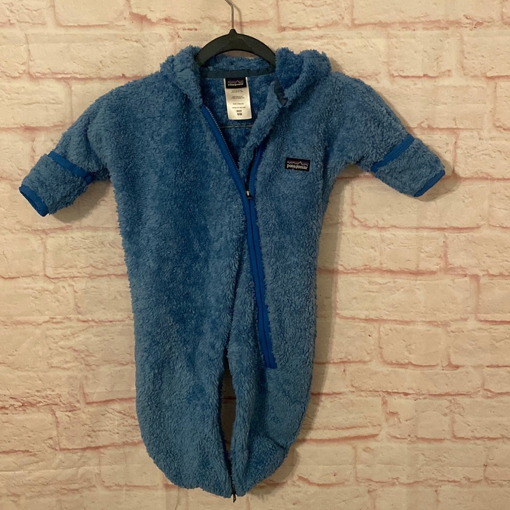Patagonia Blue Fleece Kids One Piece